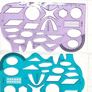 Regla de Plantilla para Dibujo Geométrico, Juguete Educativo para Niños, Regla Funcional de Plástico OEM - Product Image 6