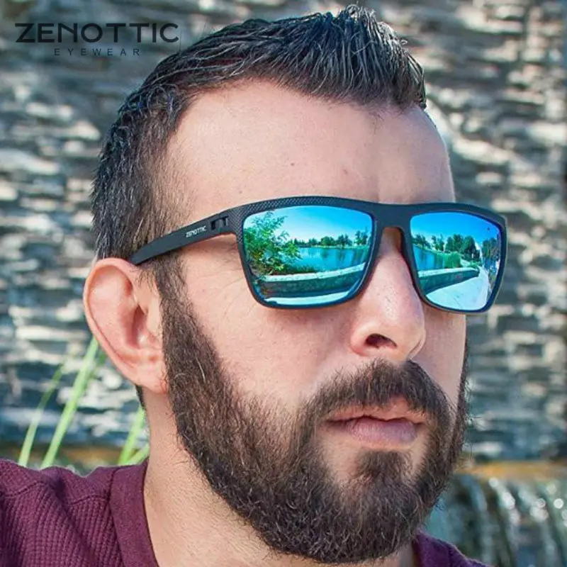 BT6204 Zenottic Fashion Men Sunglasses Customized TR90 Frame Eyewear tr90 sunglasses Sun Glasses With Polarized&UV400