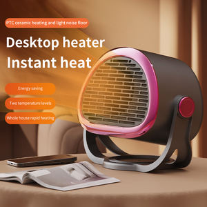 Pemanas Kipas Portabel 2-in-1 yang Dapat Diisi Ulang, Pemasangan di Meja dan Lantai, Pemanas Mini Plastik untuk Musim Dingin dengan Termostat yang Dapat Disesuaikan, Cocok untuk Kamar Mandi - Product Image 1