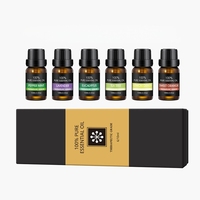 Lot de 6 Huiles Essentielles en Gros 10ml : Orange Douce, Eucalyptus, Lavande, Citronnelle, Menthe Poivrée, Arbre à Thé - Fourniture en Vrac OEM