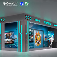 Cinéma d'aventure VR 9D multijoueur commercial, écran incurvé immersif, simulateur de cinéma volant pour parc d'aventure