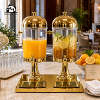 Commerciële drankenautomaat met dubbele tank van roestvrij staal voor hotelbuffet, restaurant en zelfbedieningsdiensten.