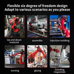 Robot industriel BORUNTE BRTIRSE2013 efficace, charge utile de 13 kg, portée de 2000 mm, flexible pour la pulvérisation et la peinture, avec composants PLC essentiels - Product Image 6