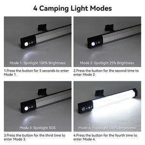 <span class=keywords><strong>Lampe</strong></span> solaire portable sans fil 316/158 LED avec détecteur <span class=keywords><strong>de</strong></span> mouvement, éclairage mural extérieur pour camping, projecteur suspendu pour camping - Product Image 3