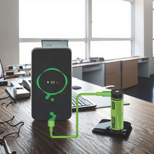 بطارية ليثيوم أيون عالية السعة 5000 مللي أمبير في الساعة <span class=keywords><strong>18650</strong></span> للأجهزة التي تدعم USB-C - Product Image 5