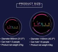 Manuel sans fil instantané portable anneau lumineux 3d rotatif selfie photobooth coque support accessoires 360 degrés photomaton au
