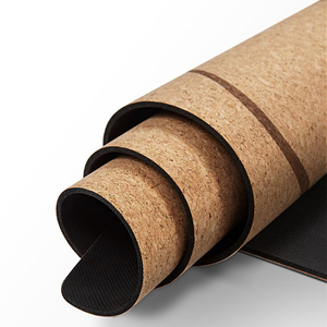 Tapis de Yoga en <span class=keywords><strong>liège</strong></span> de bois, 5mm, Double couche, antidérapant, non toxique, vente en gros - Product Image 1