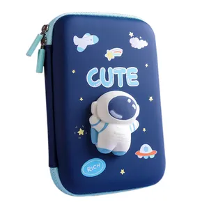 2023 New EVA Astronaut Pencil Case 3D smooth and cute squeeze toy stationery box for children