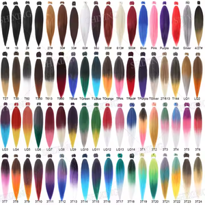 26 "pré étiré expression tressage boîte de cheveux tresses crochet cheveux ombre synthétique Ez tresse Extensions de cheveux - Product Image 5