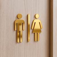 Plaques d'adresse au design moderne, plaques de signalisation ADA en braille, impression UV sur acrylique, logo personnalisé pour bureau, plaque commerciale, panneaux de porte