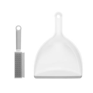 Balai compact mini avec pelle et brosse <span class=keywords><strong>en</strong></span> silicone à bord <span class=keywords><strong>en</strong></span> caoutchouc pour le nettoyage des poils d'animaux, poils denses, fixation par clip pour rangement - Product Image 3