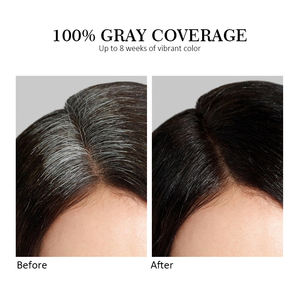 Mejor Tinte Permanente Herbal para el <span class=keywords><strong>Cabello</strong></span> 3 en 1 con Fragancia a Jengibre y Ginseng, Champú para Teñir el <span class=keywords><strong>Cabello</strong></span> <span class=keywords><strong>de</strong></span> Negro y Castaño Oscuro - Product Image 6