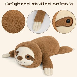 Peluche a forma di bradipo da 24 pollici, 5 libbre, in peluche corto, giocattolo per bambini, regalo - Product Image 2