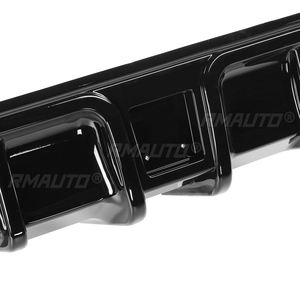 Q60 Car Rear Bumper <b>Diffuser</b> Spoiler Lip <b>With</b> <b>Led</b> Brake <b>Light</b> for Infiniti Q60 2017-2022 Rear Chaissis Shark Fin Deflector - Product Image 4