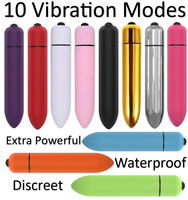 Mini vibromasseur étanche 10 couleurs 10 vitesses, mini vibromasseur bullet, stimulateur clitoridien féminin, vibromasseur dildo, produits sexuels féminins, jouets sexuels