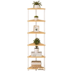 Wooden indoor <b>corner</b> triangular storage <b>cabinet</b>, living room/bedroom floor-standing <b>corner</b> <b>cabinet</b>, multi-layer storage side - Product Image 5