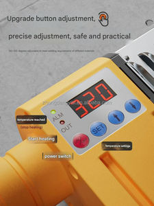 Máquina de soldadura por termofusión de tuberías de plástico PPR con pantalla digital para motores, 20-32mm, fácil de usar en líneas de fabricación de tuberías - Product Image 3