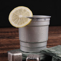 Tasses à boire froides de boisson réutilisable de verres personnalisables tasses de refroidissement de bière en aluminium recyclables de 16 onces