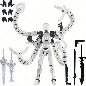 Ensemble de figurines d'action personnalisées, figurine de robot, jouet imprimé en 3D articulé, Lucky pour les modélistes et les collectionneurs - Product Image 2