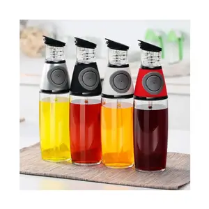 Venda quente 500ML Vidro Pressão Cozinha Medição Automática Cozinhar Dispenser Olive Oil Dispenser