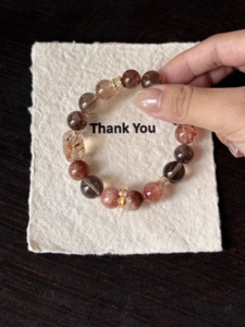 กำไลข้อมือคริสตัลอเมทิสต์และซิทรินสำหรับผู้หญิงและผู้ชาย ช่วยบำบัดรักษาตามธรรมชาติและเสริมสร้างความมั่งคั่ง - Product Image 3