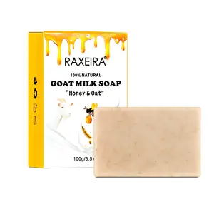 Sapone organico per la cura della pelle profonda per il viso fatto a mano sapone biologico per il latte di capra