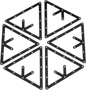 Cueelf 6Pcs Magic Ball Rack Magic Rack Feuille Triangle <span class=keywords><strong>Cue</strong></span> Accessoire 8, 9 et 10 Ball Combo Pack - Product Image 1