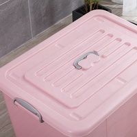 6,5 litres - 156 litres, couleurs unies et transparentes, bacs de rangement en plastique, organisation de la maison, boîtes de rangement, 13 tailles