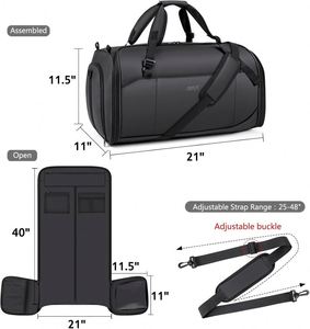Free Sample Carry on <b>Garment</b> <b>Bag</b> for <b>Travel</b> Convertible <b>Garment</b> Duffle <b>Bag</b> Suit <b>Bags</b> for Men Women <b>Travel</b> - Product Image 3