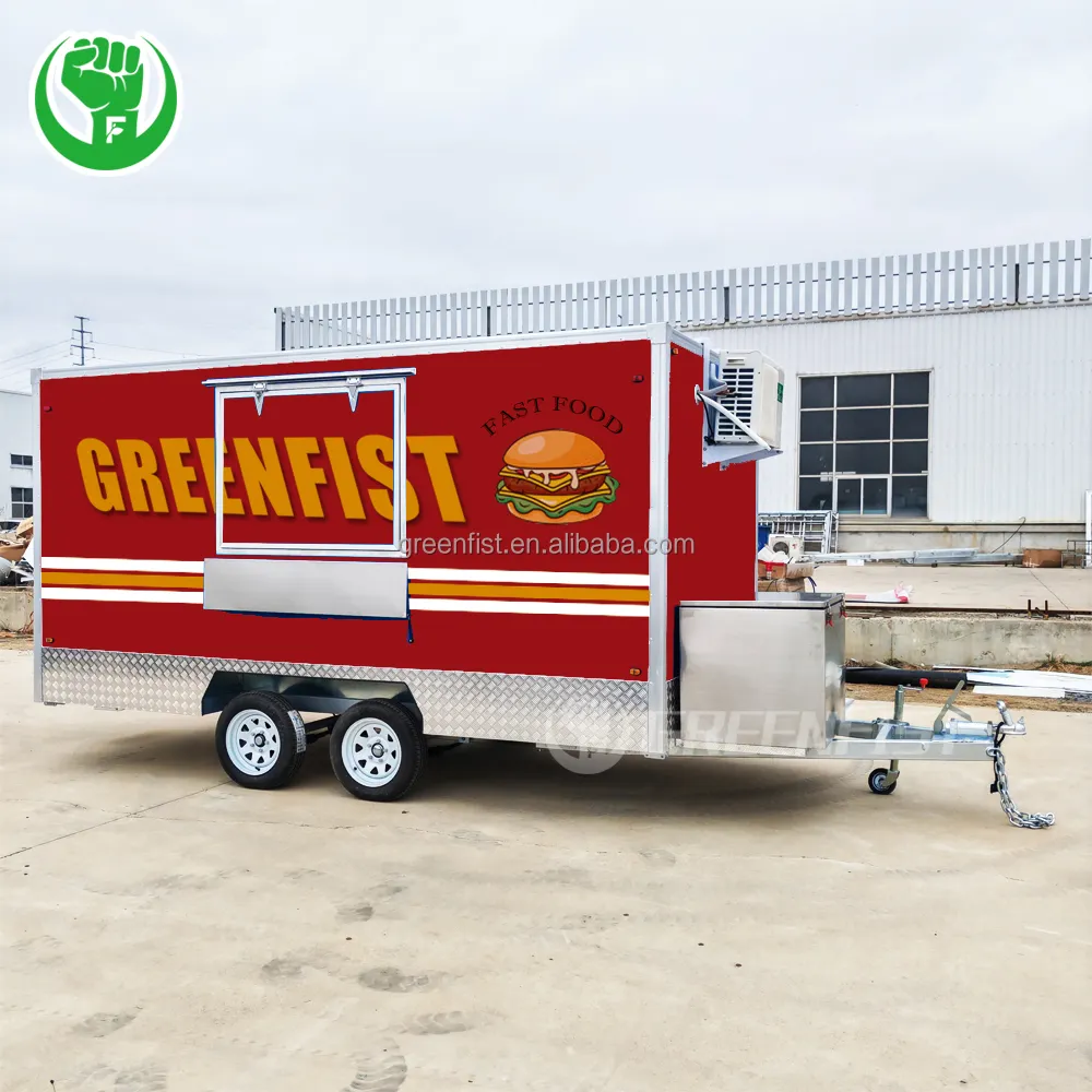 Usa New Mobile Outdoor Food Vending Truck Cart Trailer With Kitchen For Sale