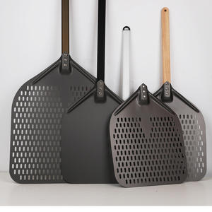 Vente directe du fabricant : Spatule <span class=keywords><strong>à</strong></span> <span class=keywords><strong>pizza</strong></span> carrée perforée de 12 pouces en alliage d'aluminium anodisé de haute qualité pour four <span class=keywords><strong>à</strong></span> <span class=keywords><strong>pizza</strong></span> - Product Image 5