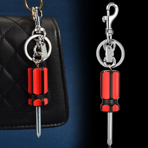 Mini tournevis porte-clés mignon en forme d'outil, breloque de sac pour hommes et femmes, porte-clés créatif pour clés de voiture et décoration de sac à dos - Product Image 3