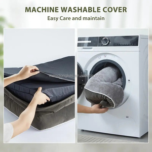 Comfort Orthopedisch Schuim Hondenbed, Wasbare Afneembare Hoes Met Ritssluiting En Bolster Hondenbank Huisdierenbed Luxe Dubbelzijdig Hondenbed - Product Image 6