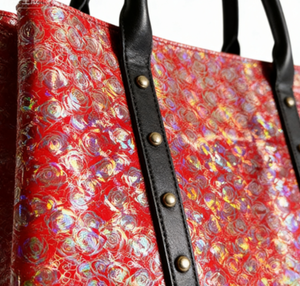 Cuero Sintético de PU con Estampado de Rosas de 30*135CM, Adecuado <span class=keywords><strong>para</strong></span> Bolsos, Manualidades, Envío Gratis - Product Image 6