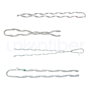 Medium Pitch Preformed Dead End Guy Grip Tension Clamp Pre Twisted Wire Suspension Pre Twisted Wire for ADSS Fiber Cable Clamp - Product Image 1