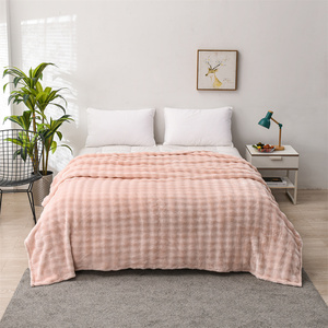 Bán Buôn Sang Trọng Vua Kích Thước Sang Trọng Ném Chăn Chất Lượng Cao Máy Có Thể Giặt Polyester Dệt Kim Giường Ném Cho Mùa Đông Ấm Áp - Product Image 2