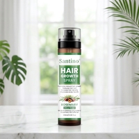 Semprotan Rambut Air Beras Rosemary Label Pribadi Dengan Biotin, Minyak Jarak, Minyak Batana, Menutrisi Akar Rambut, Anti Rambut Rontok