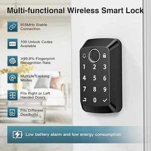 Điện Hệ thống khóa mã kỹ thuật số khóa cửa thông minh cửa xử lý thông minh Ổ Khóa chốt cửa không dây thông minh mà không cần ứng dụng - Product Image 5