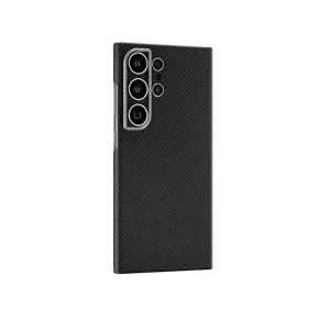 Casing ponsel serat karbon 600D, cocok untuk Samsung 24plus 24ultra Black joint