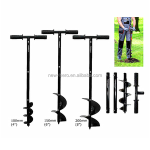 Đường kính khoan 4 "6" 8 "tay bài lỗ Digger khoan loại & t Grip vườn lớn khoan dài xoắn ốc khoan làm vườn hàng rào bài chủ - Product Image 1