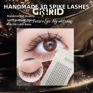 Wholesale High Quality Handmade <b>Lashes</b> 3D Spike Eyelash Clusters Extensions Hanoi Vietnam Synthetic Hair 12 Rows - Product Image 2