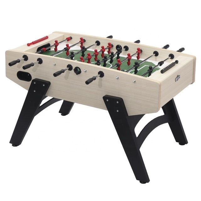 Indoor Professional French Style Standard Size Engineer Wood Telescopic Rods Foosball Table for Family Use