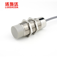 Capteur de proximité capacitif M30, interrupteur DC 10-30V, capteur cylindrique réglable en laiton nickelé
