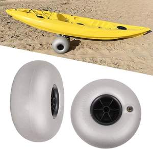 Paquete de <span class=keywords><strong>2</strong></span> neumáticos de carrito de playa de PVC de 12 pulgadas, ruedas de arena de repuesto, bomba de aire, Kayak <span class=keywords><strong>Dolly</strong></span>, carrito de canoa, andador rodante, piezas de silla de playa - Product Image 1