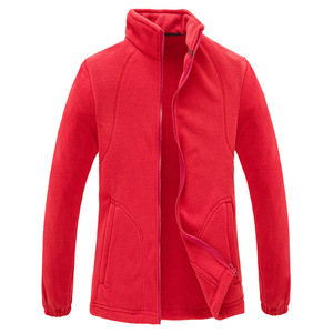 Giacca in pile polare traspirante da <span class=keywords><strong>donna</strong></span> per gli sport invernali per l'arrampicata all'aria aperta per campeggio uniforme da <span class=keywords><strong>lavoro</strong></span> con colletto rialzato - Product Image 2