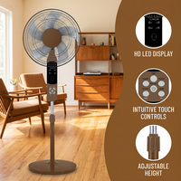 Ventilateur sur pied de haute qualité de 16 pouces avec télécommande, affichage numérique, ventilateur de table, compatible avec l'inspection tierce B2B