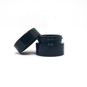 En stock – Petits pots de crème gel pour les yeux 5g, noirs, en verre violet foncé, rechargeables, anti-UV, avec couvercles, pour cosmétiques et soins de la peau - Product Image 3