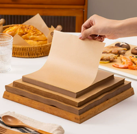 Papier sulfurisé double face, absorbant l'huile, résistant à l'huile, recyclable, de qualité alimentaire, pour plateaux de barbecue rectangulaires personnalisables