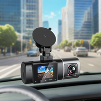 Dashcam oculto de 1,5 pulgadas para coches Black Box 4K + 1080 Lente dual Monitoreo de estacionamiento las 24 horas GPS + WiFi Tablero de grabación dual inalámbrico