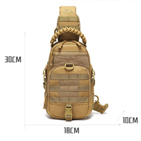 Sac à bandoulière tactique en nylon Molle, sac à dos d'assaut d'été, sacoche de poitrine extérieure